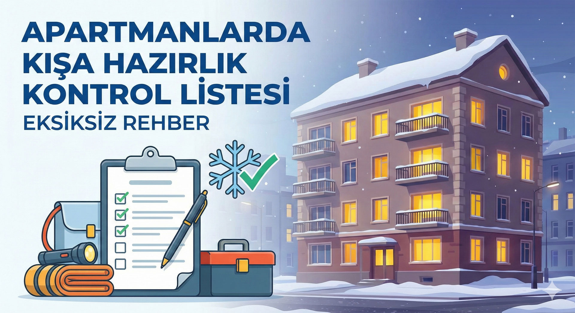 Apartmanlarda Kışa Hazırlık Kontrol Listesi: Eksiksiz Rehber